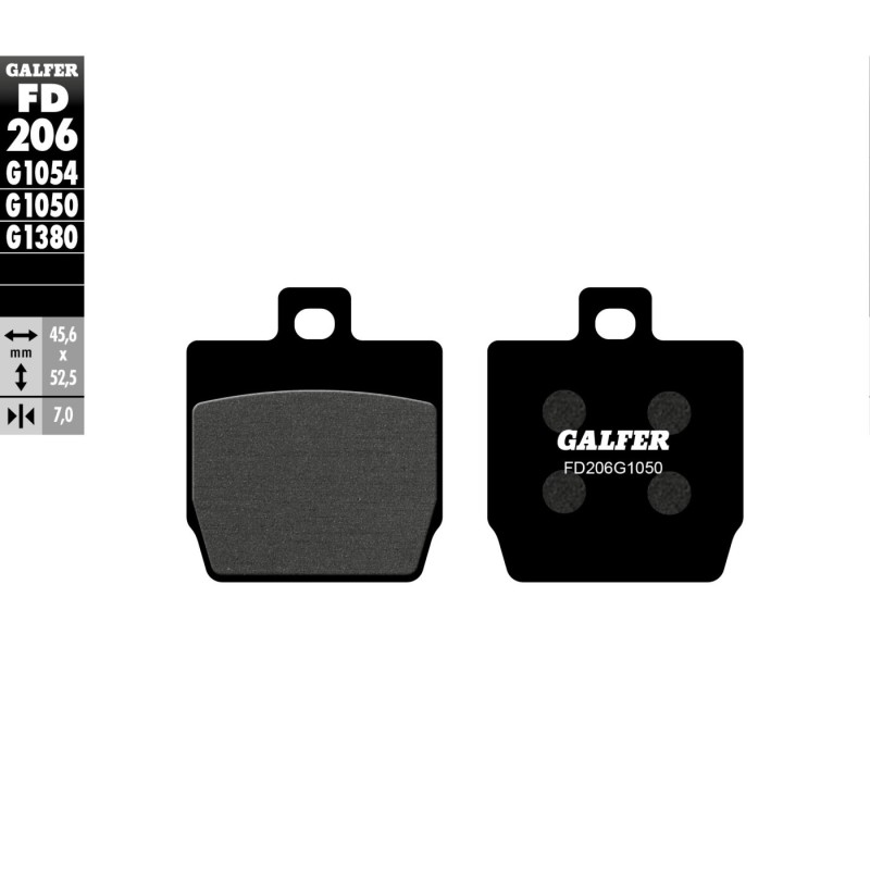 pastillas de freno moto galfer scooter fd206g1050