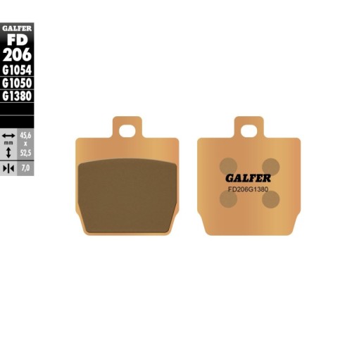 pastillas de freno moto galfer scooter fd206g1380