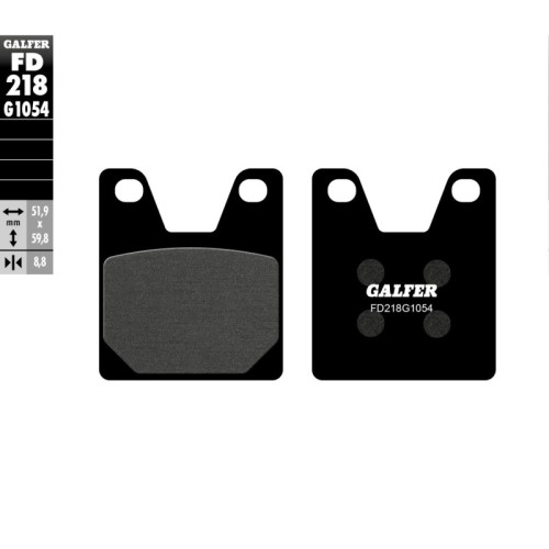 pastillas de freno moto galfer semi metal fd218g10