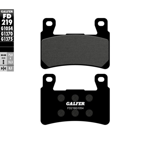pastillas de freno moto galfer semi metal fd219g10