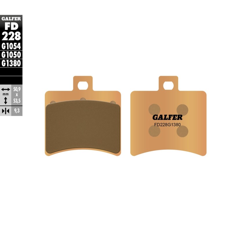 pastillas de freno moto galfer scooter fd228g1380