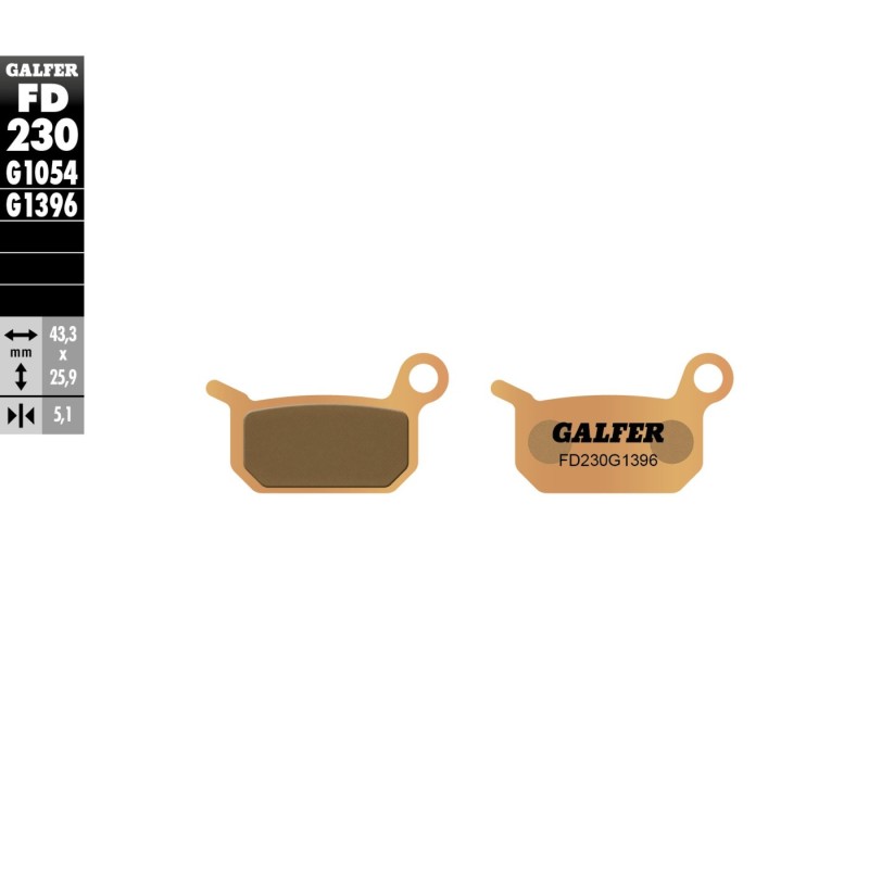 pastillas de freno moto galfer sinter offroad fd23