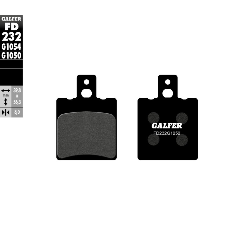 pastillas de freno moto galfer scooter fd232g1050
