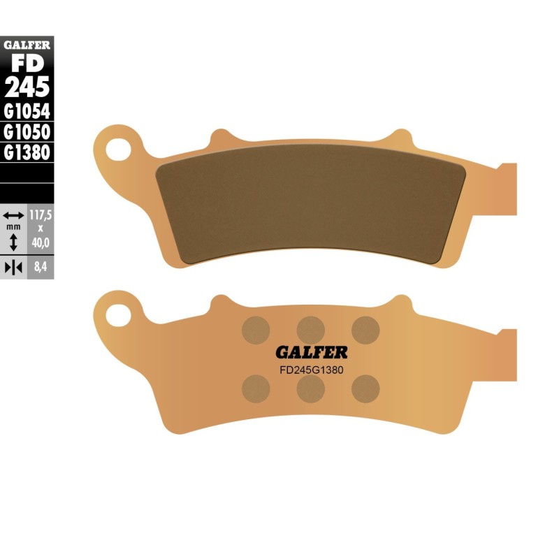 pastillas de freno moto galfer scooter fd245g1380