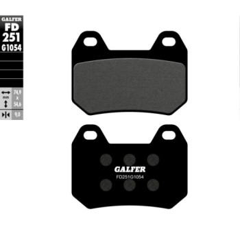 pastillas de freno moto galfer semi metal fd251g10