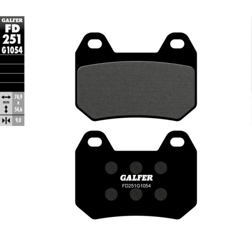 pastillas de freno moto galfer semi metal fd251g10