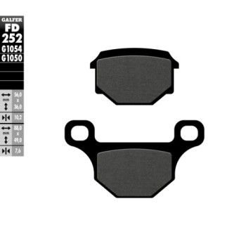 pastillas de freno moto galfer scooter fd252g1050