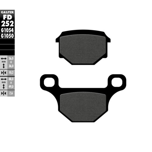 pastillas de freno moto galfer scooter fd252g1050