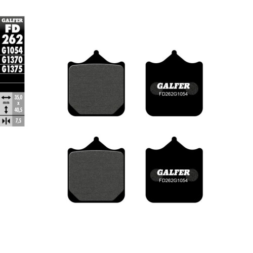 pastillas de freno moto galfer semi metal fd262g10