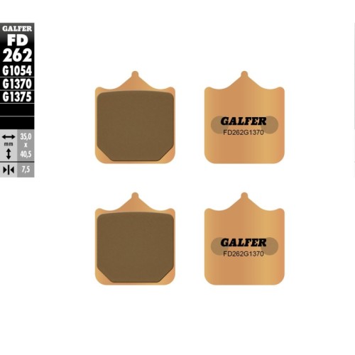 pastillas de freno moto galfer sinter street fd262