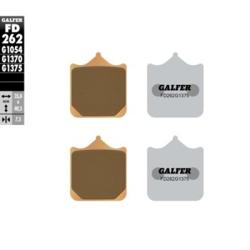 pastillas de freno moto galder sinter sport fd262g