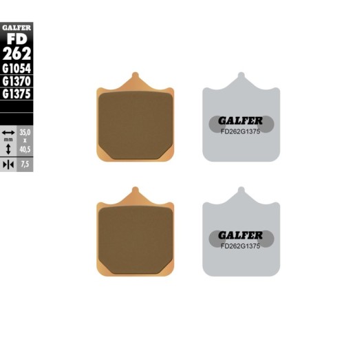pastillas de freno moto galder sinter sport fd262g
