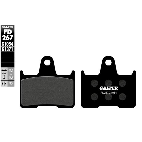 pastillas de freno moto galfer sinter street fd267