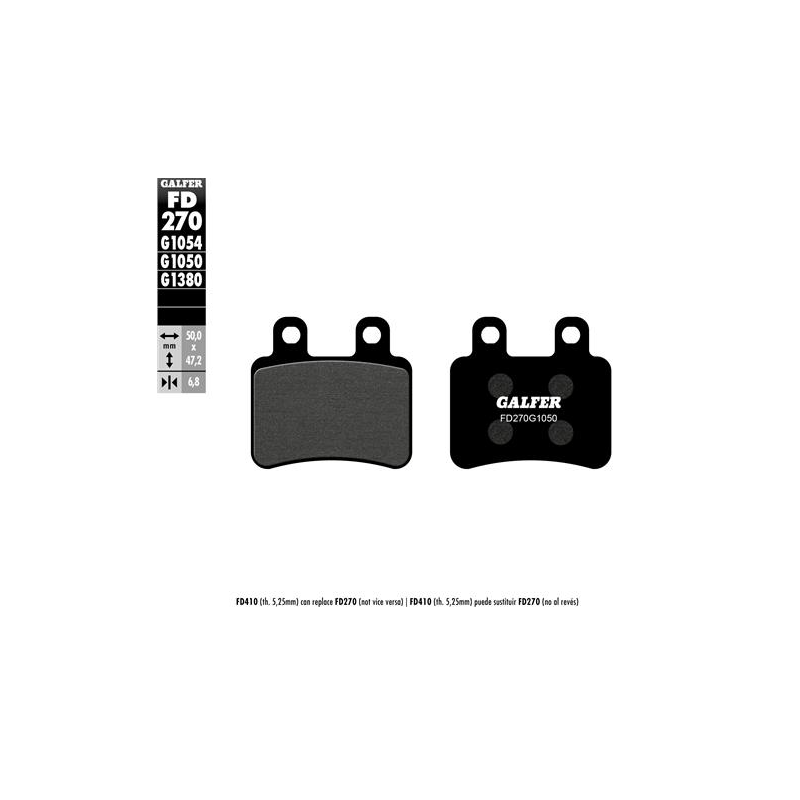 pastillas de freno moto galfer scooter fd270g1380