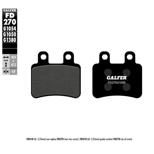 pastillas de freno moto galfer scooter fd270g1380