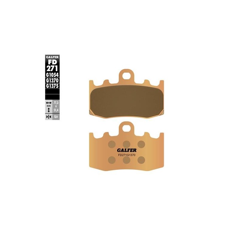 pastillas de freno moto galfer sinter street fd271