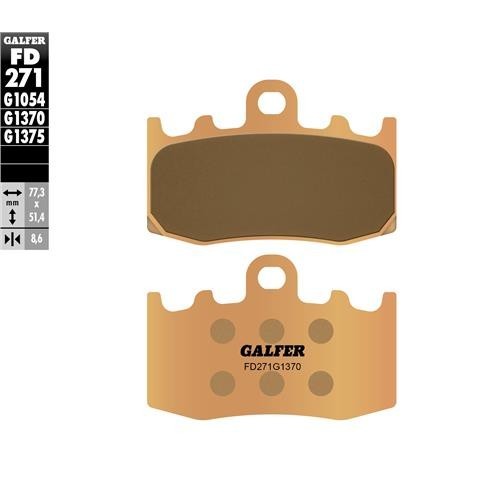 pastillas de freno moto galfer sinter street fd271