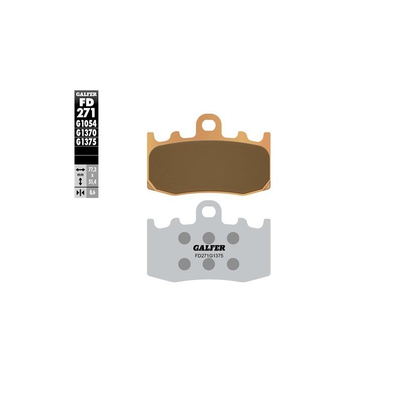 pastillas de freno moto galfer sinter sport fd271g