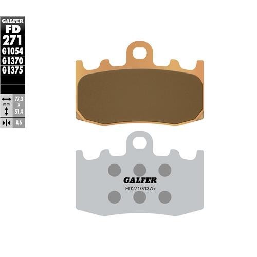 pastillas de freno moto galfer sinter sport fd271g