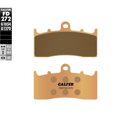 pastillas de freno moto galfer sinter street fd272