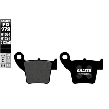 pastillas de freno moto galfer semi metal fd278g10