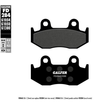 pastillas de freno moto galfer scooter fd284g1050