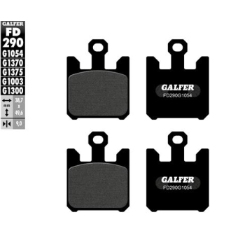 pastillas de freno moto galfer semi metal fd290g10