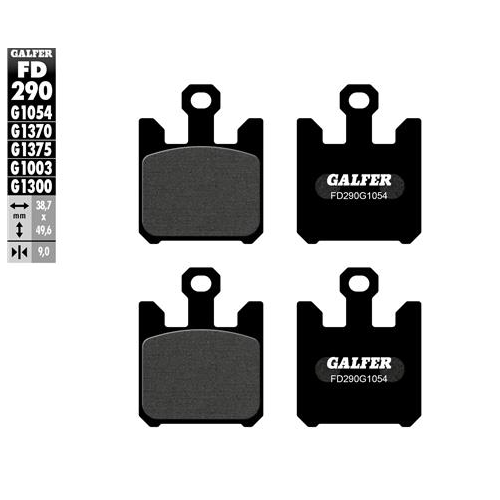 pastillas de freno moto galfer semi metal fd290g10
