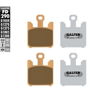 pastillas de freno moto galfer sinter sport fd290g
