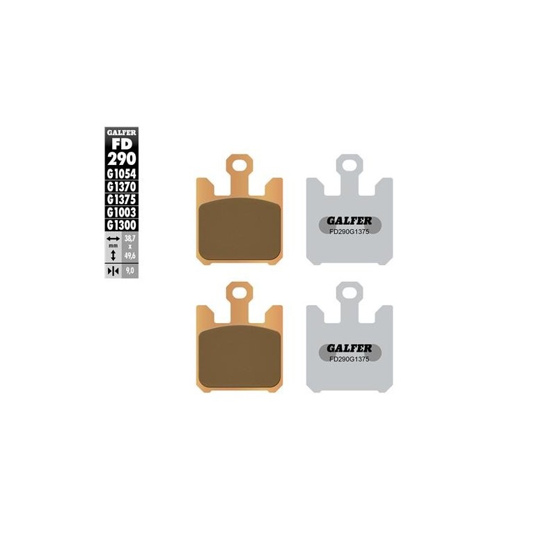 pastillas de freno moto galfer sinter sport fd290g