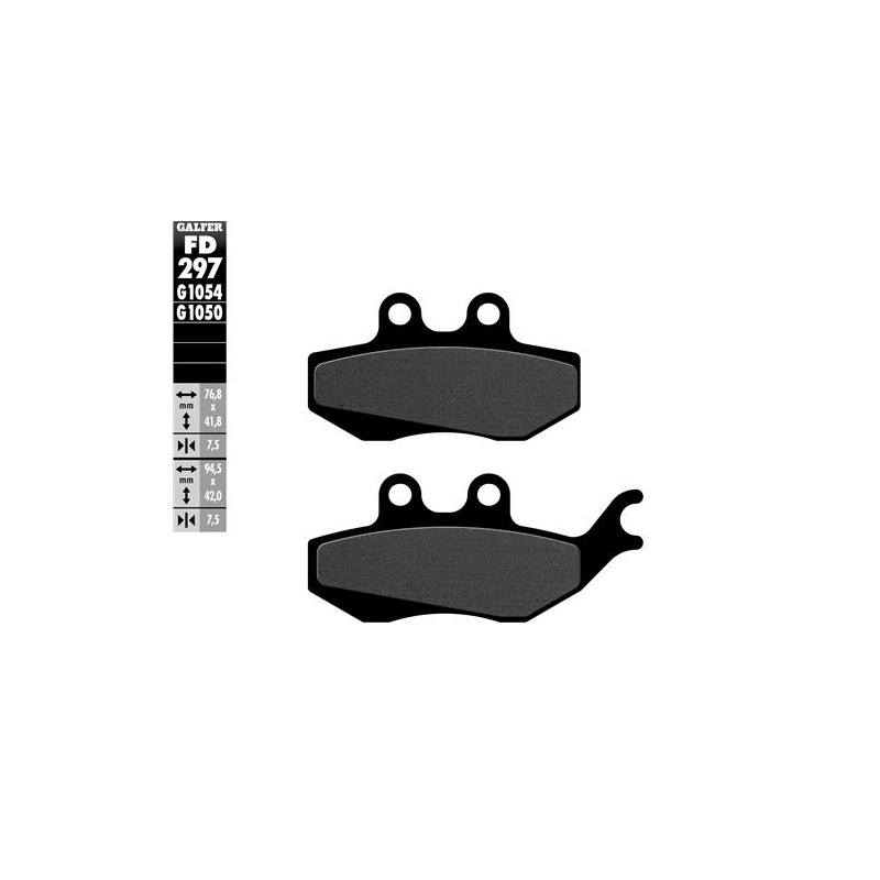 pastillas de freno moto galfer semi metal fd297g10