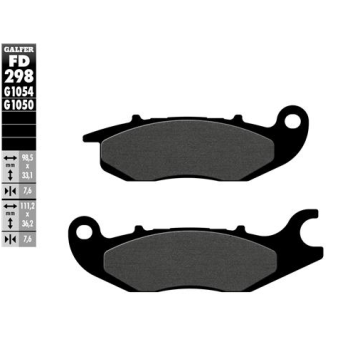 pastillas de freno moto galfer scooter fd298g1050