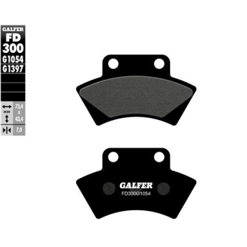 pastillas de freno moto galfer semi metal fd300g10