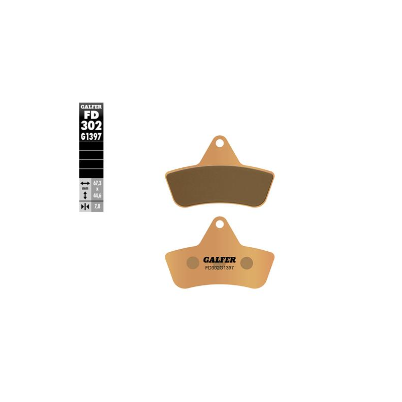 pastillas de freno moto galfer sinter quad fd302g1