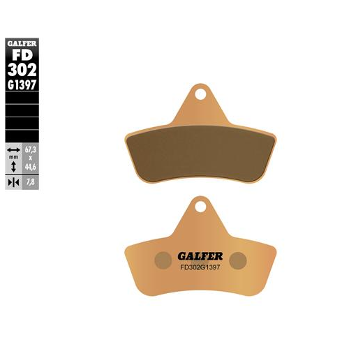 pastillas de freno moto galfer sinter quad fd302g1