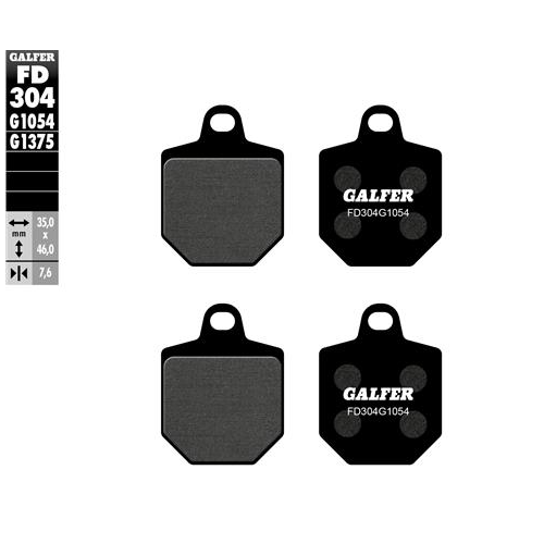 pastillas de freno moto galfer semi metal fd304g10