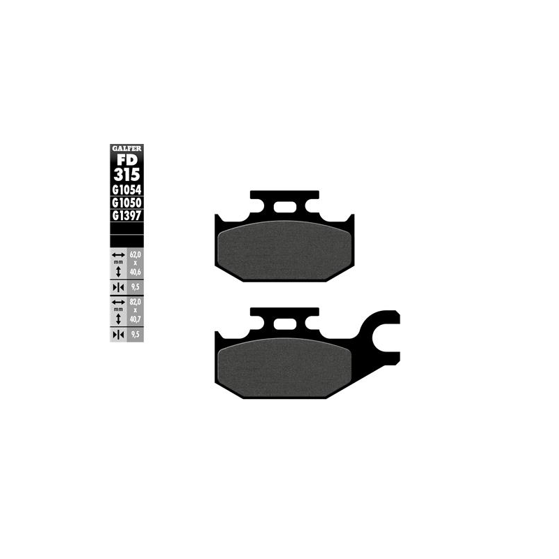 pastillas de freno moto galfer semi metal fd315g10