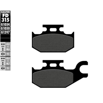 pastillas de freno moto galfer sinter quad fd315g1