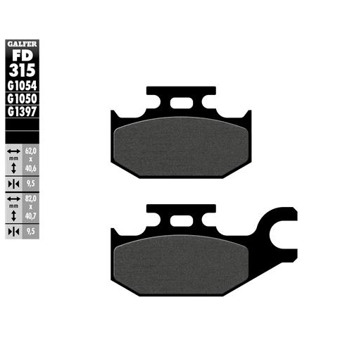 pastillas de freno moto galfer sinter quad fd315g1