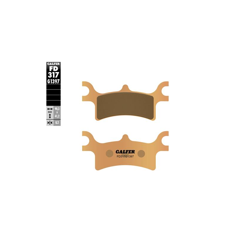 pastillas de freno moto galfer sinter quad fd317g1