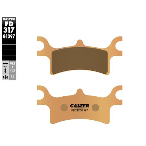 pastillas de freno moto galfer sinter quad fd317g1