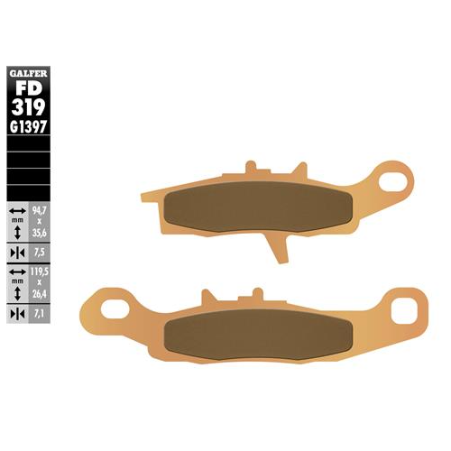 pastillas de freno moto galfer sinter quad fd319g1
