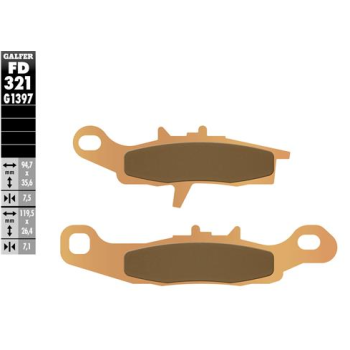 pastillas de freno moto galfer sinter quad fd321g1