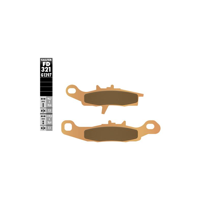 pastillas de freno moto galfer sinter quad fd321g1