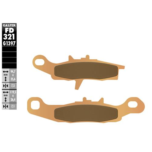 pastillas de freno moto galfer sinter quad fd321g1