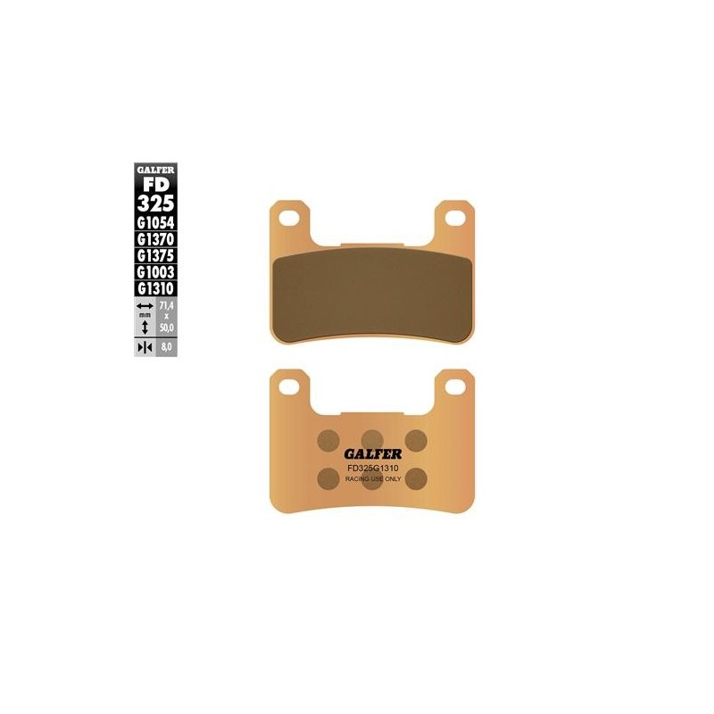 pastillas de freno moto galfer sinter racing fd325