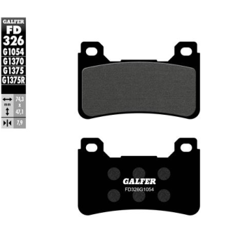 pastillas de freno moto galfer semi metal fd326g10