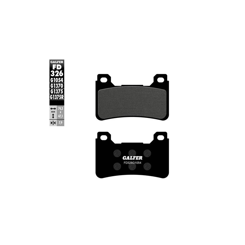 pastillas de freno moto galfer semi metal fd326g10