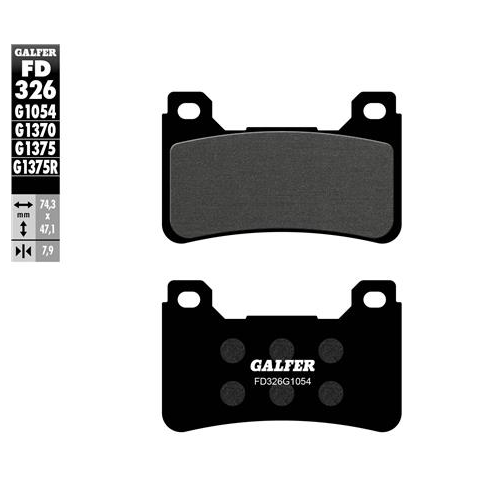 pastillas de freno moto galfer semi metal fd326g10