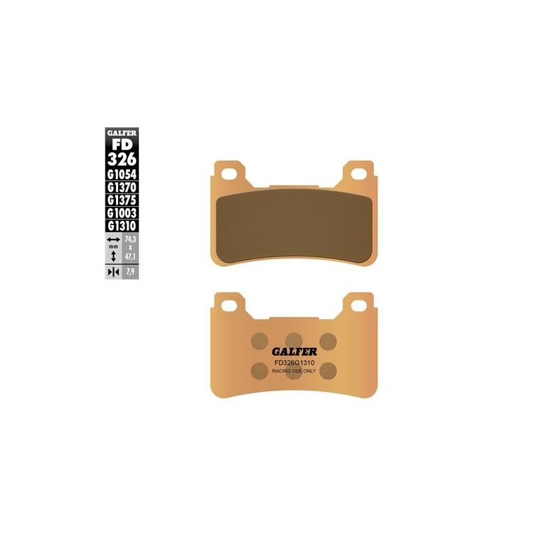 pastillas de freno moto galfer sinter racing fd326